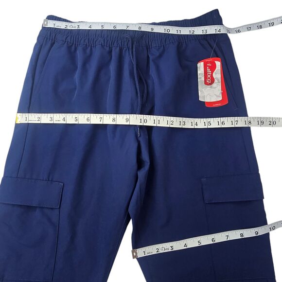 BCG navy blue cargo pocket drawstring water repellant stretch pants small NWT - Picture 7 of 8